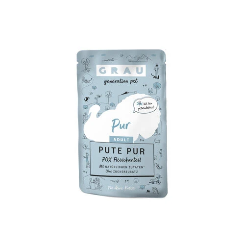Grau Adult Pur Katzenfutter - Pute - Pouch